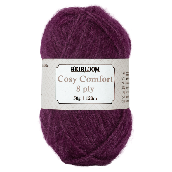 Cosy Comfort 8ply 50g Misty Grape