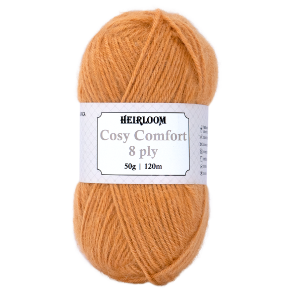 Cosy Comfort 8ply 50g Tamarind