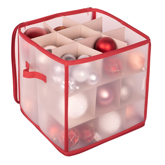 Christmas Decoration Storage Bag 38x38x38cm W/Dividers Pp Material