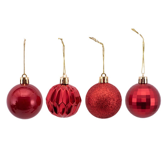 10Pk 5cm Red Bauble