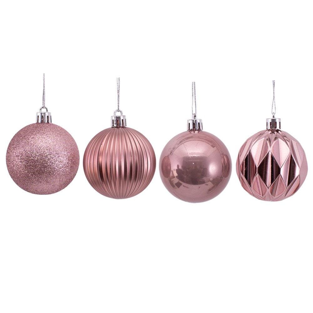 8Pk 6cm Rouge Bauble