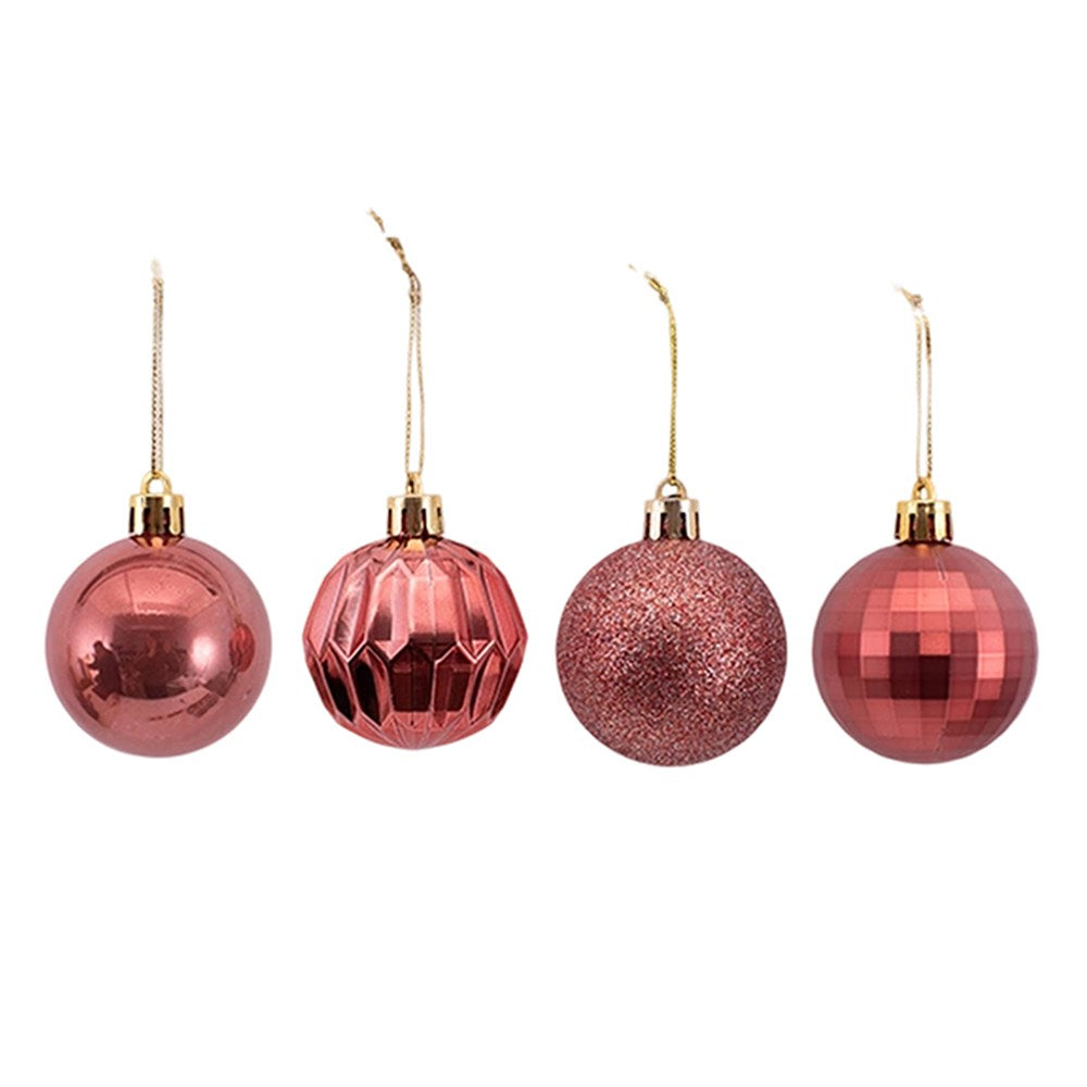 10Pk 5cm Scarlet Bauble