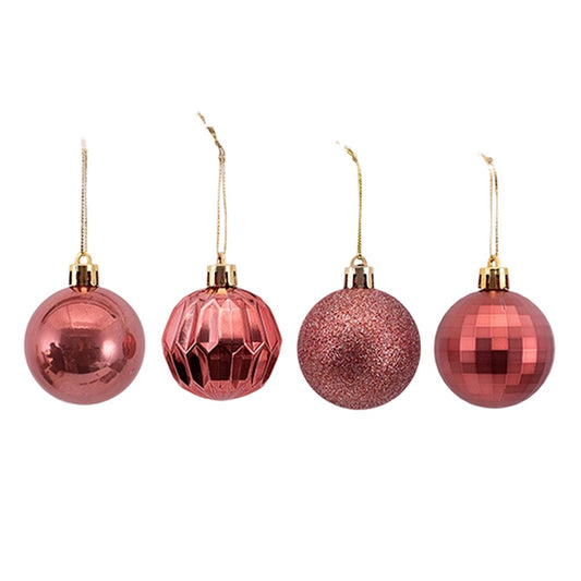 10Pk 5cm Scarlet Bauble