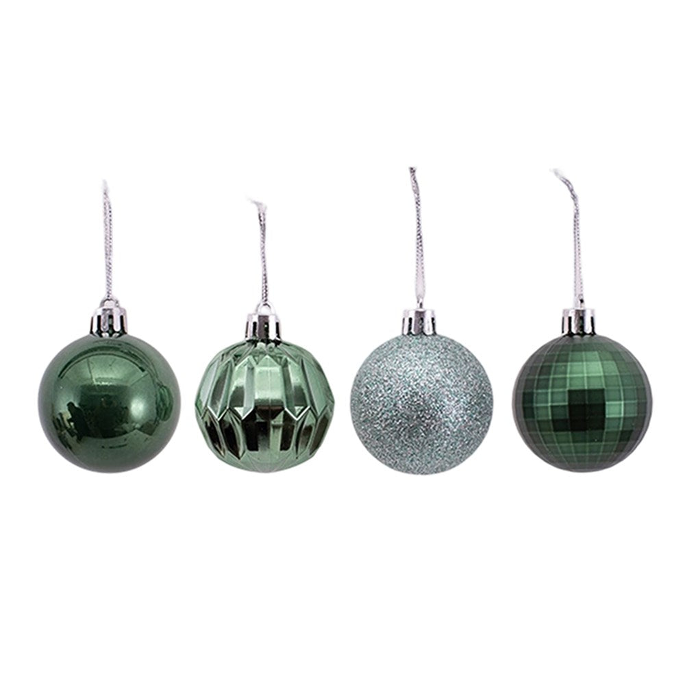 10Pk 5cm Sage Bauble