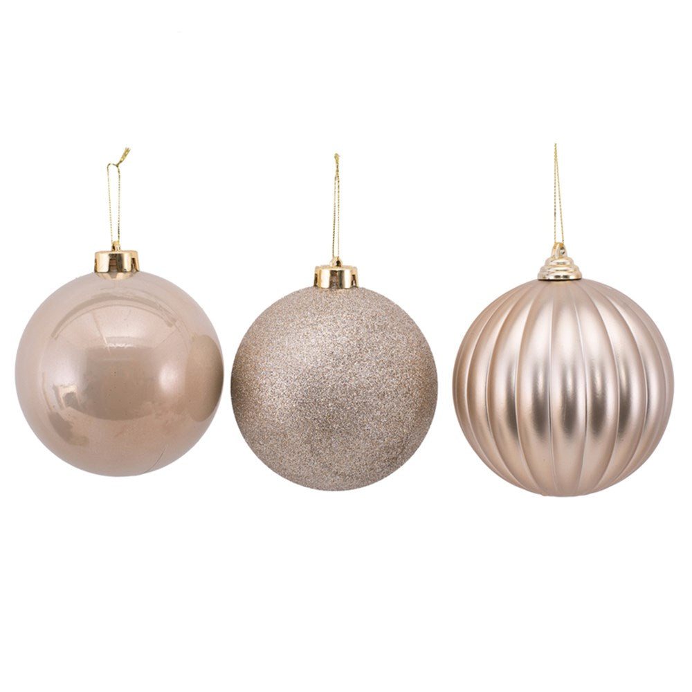 3Pk 12cm Bauble-Platinum