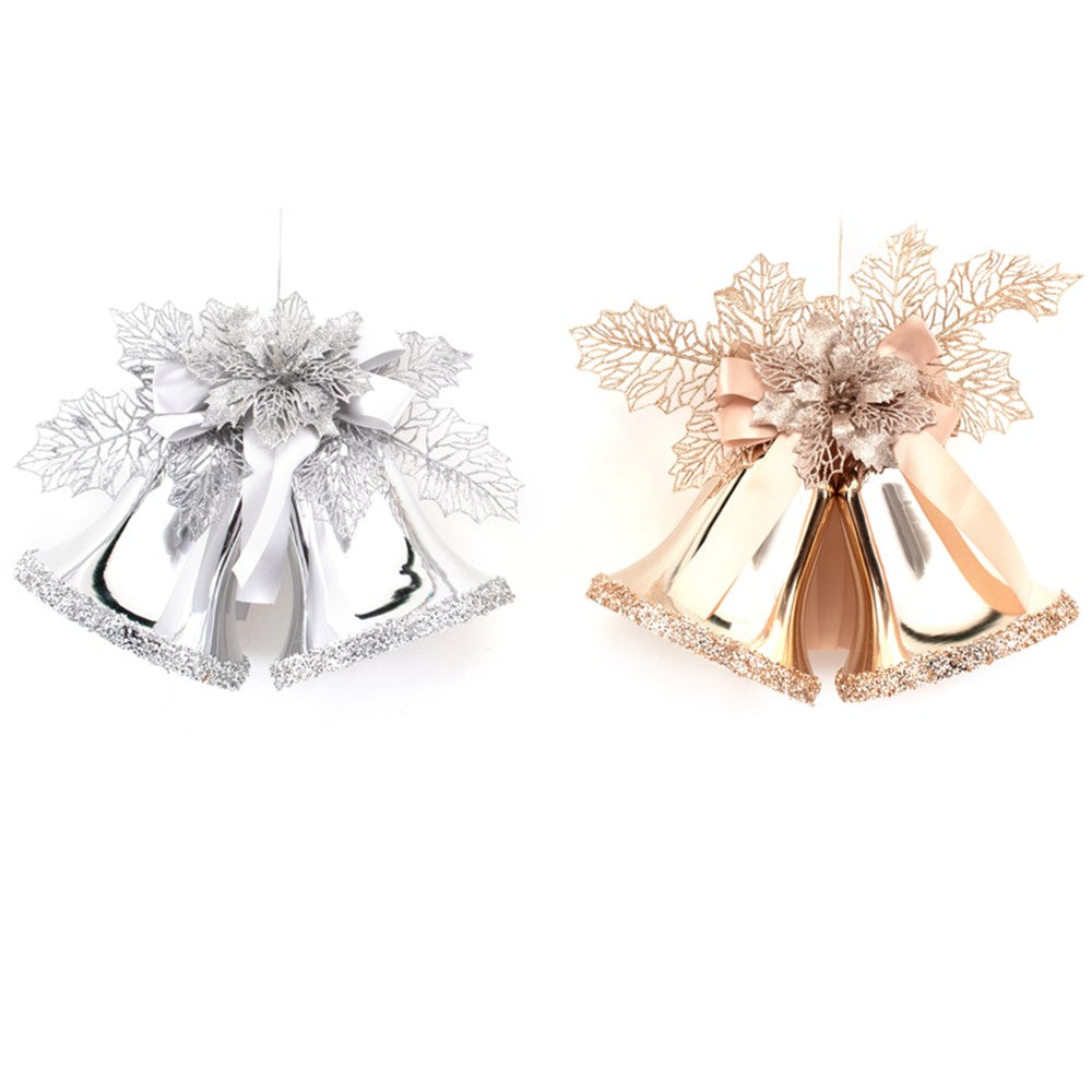 2A Double Bells Hanger 30x45cm Silver, Champagne