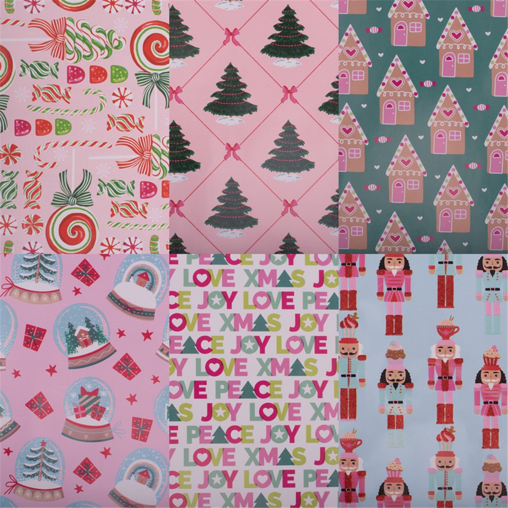 70cmx5M Candy Deluxe Christmas Roll Wrap