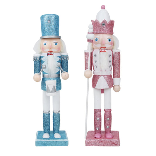 2A 30cm Pink & Blue Nutcrackers