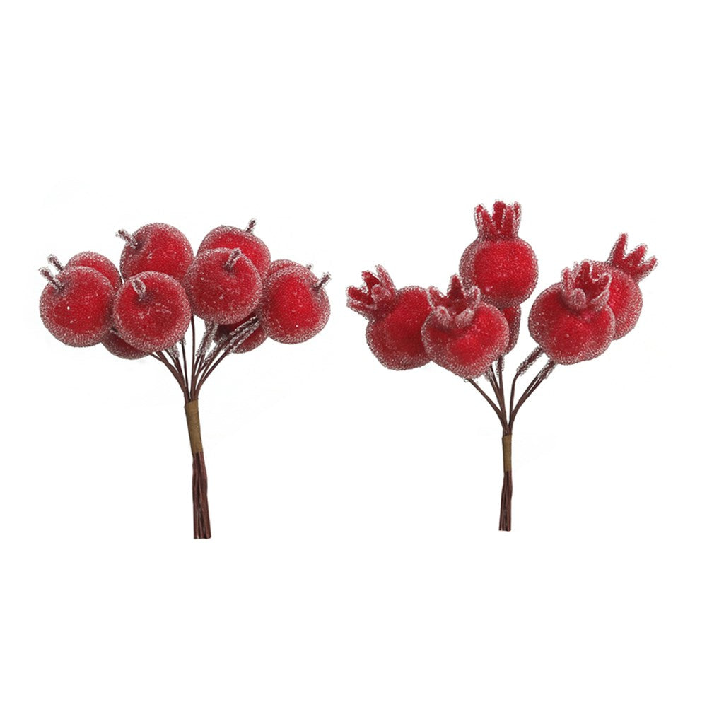 2A 12cm Sugar Coated Pomegranate, Apple Bunch