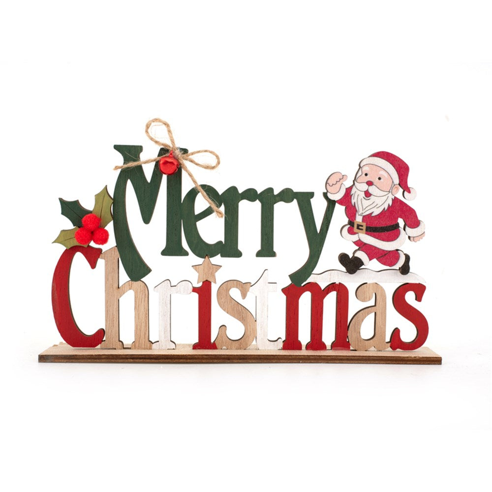 22.5x12x4cm Merry Christmas Sign