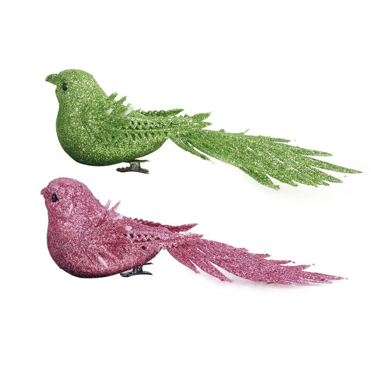 2A 16cm Mint & Pink Bird