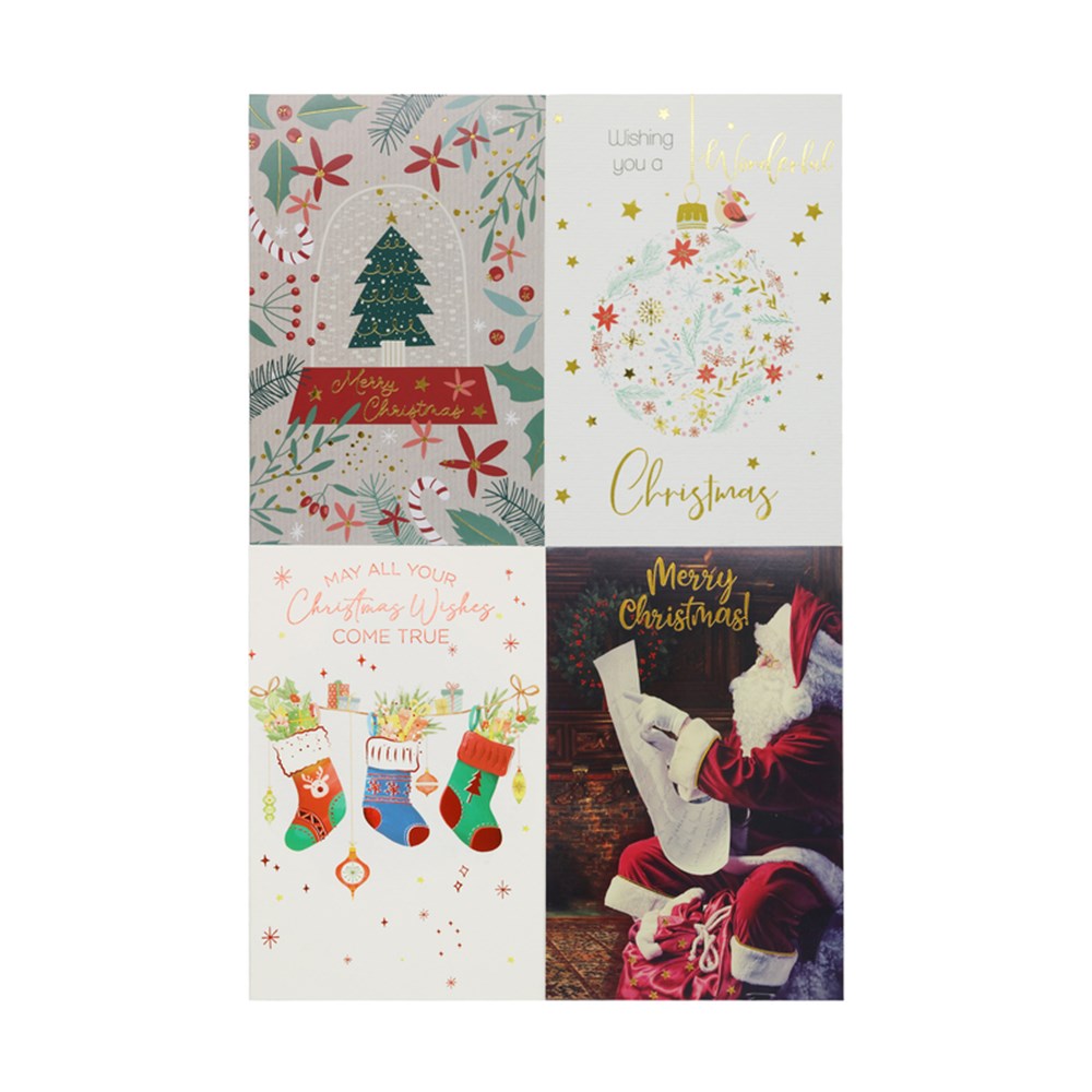4A 12Pk Traditional Greeting Cards W/Envelopes