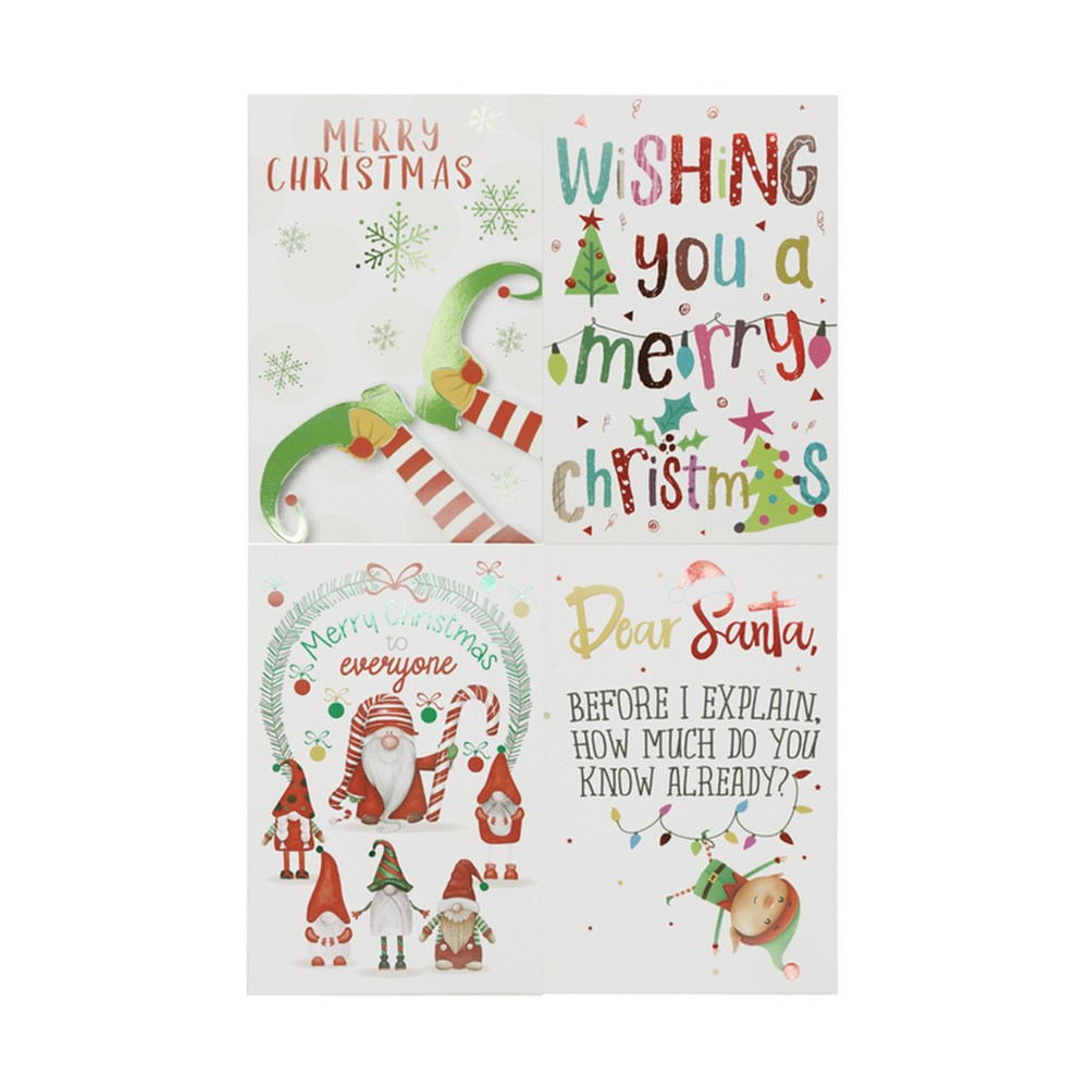 4A 12Pk Fun Greeting Cards W/Envelopes