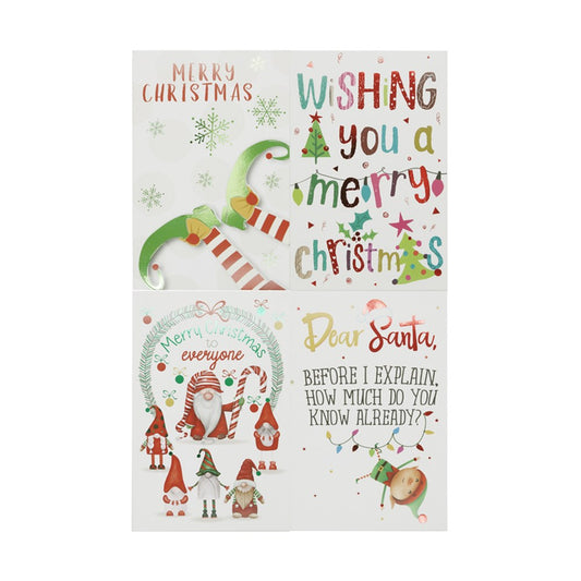 4A 12Pk Fun Greeting Cards W/Envelopes