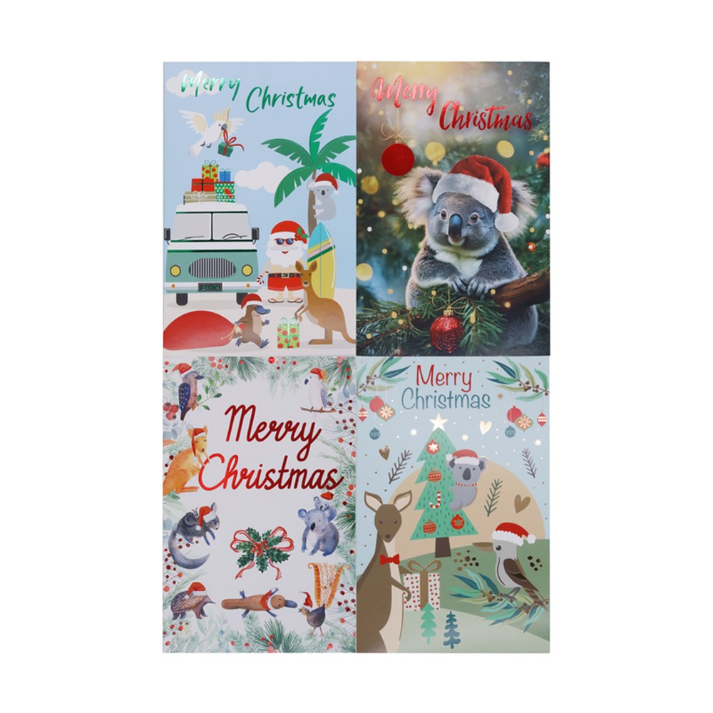 4A 12Pk Australiana Greeting Cards W/Envelopes