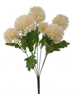 Pompom Bush 46cm Cream