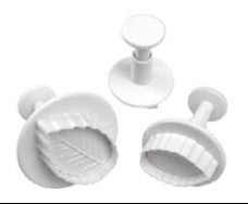 Mondo Rose Leaf Plunger Cutter Set 3 Piece