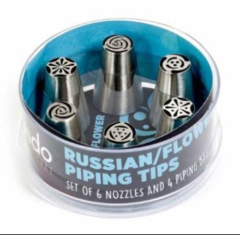 Mondo Russian / Flower Piping Tips 10Pce Set