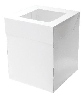 Mondo White Cake Box 10in Tall Square 8in X 8in