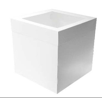 Mondo White Cake Box 12in Tall Square 12in x 12in