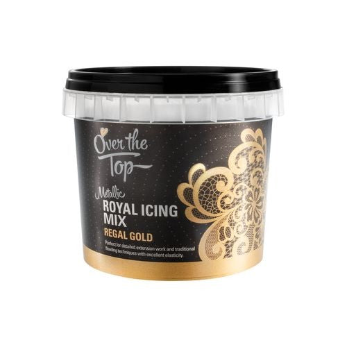 Over The Top Metallic Royal Icing Mix Regal Gold 150gm