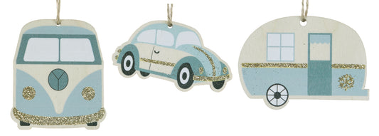 Buggy, Caravan & Kombi Hanging Decoration Assorted