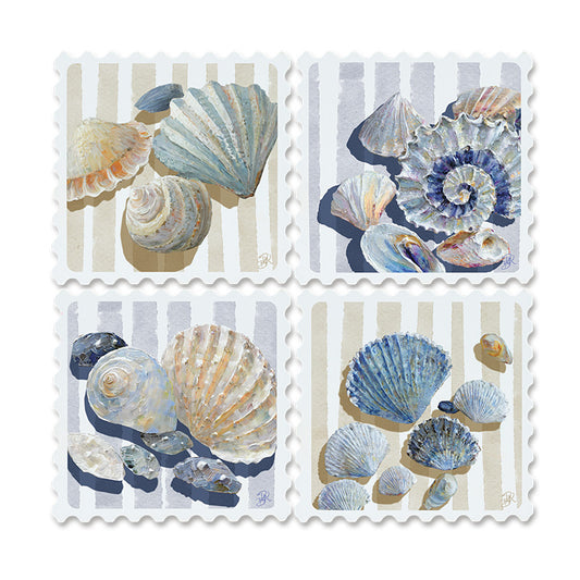Resin Coasters Stamp Design Shells