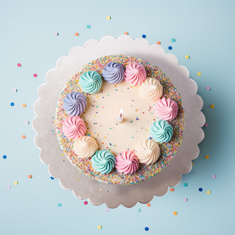 10 Scalloped Cake Board - Silver