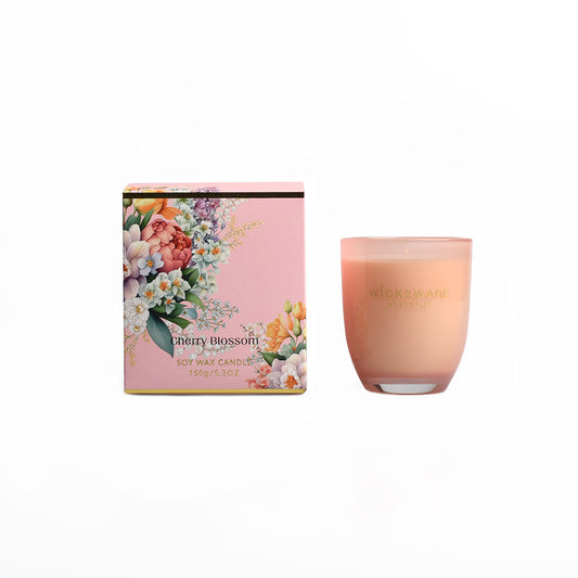 Candle Jar Soy 150g Cherry Blossom Pink