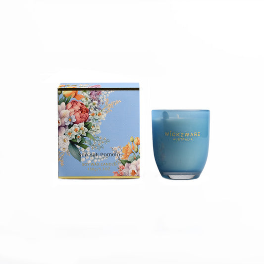 Candle Jar Soy 150g Sea Salt Pomelo Blue