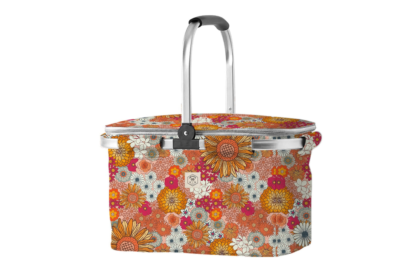 Market Cooler Bag Retro Summer 46x25x26cm