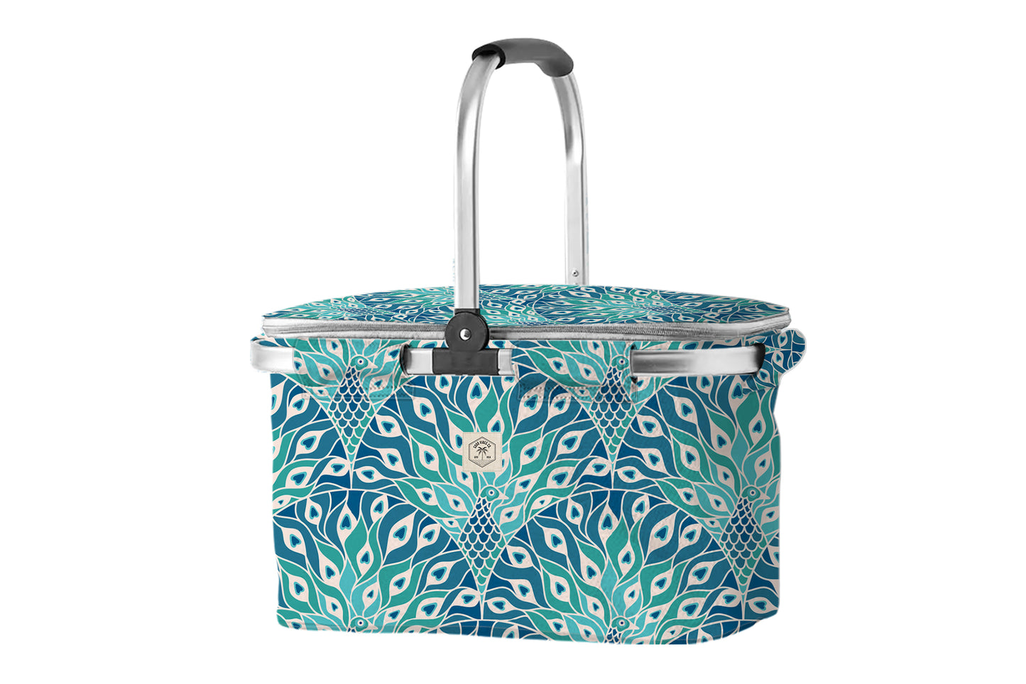 Market Cooler Bag Peacock Paradise 46x25x26cm