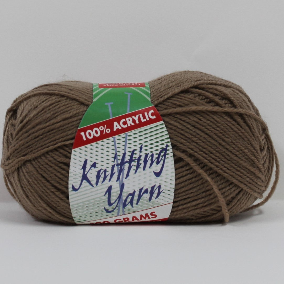 Knitting Yarn 8ply 100g Light Bro