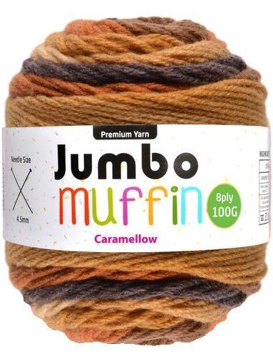 JUMBO MUFFIN YARN 200G CARAMELLO