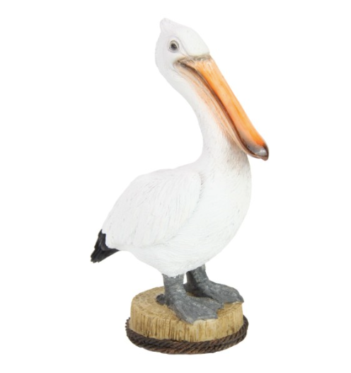 21cm Standing Pelican on Log
