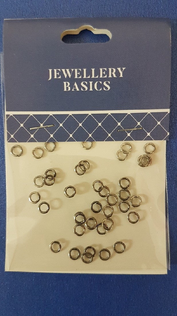 Jump Ring 4mm Antq Silver 40pcs