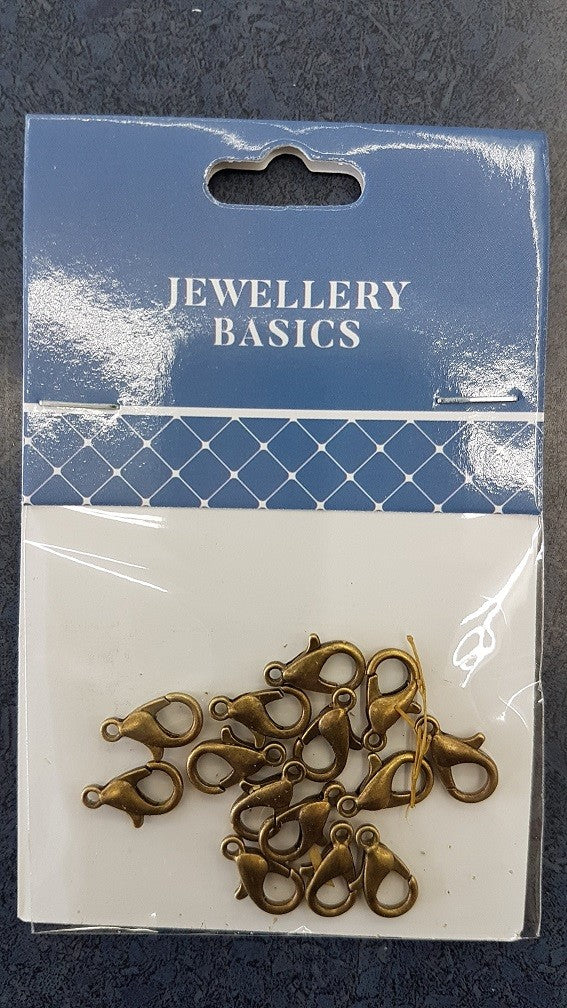 Lobster Clamp 11mm 14pcs Boho Gold