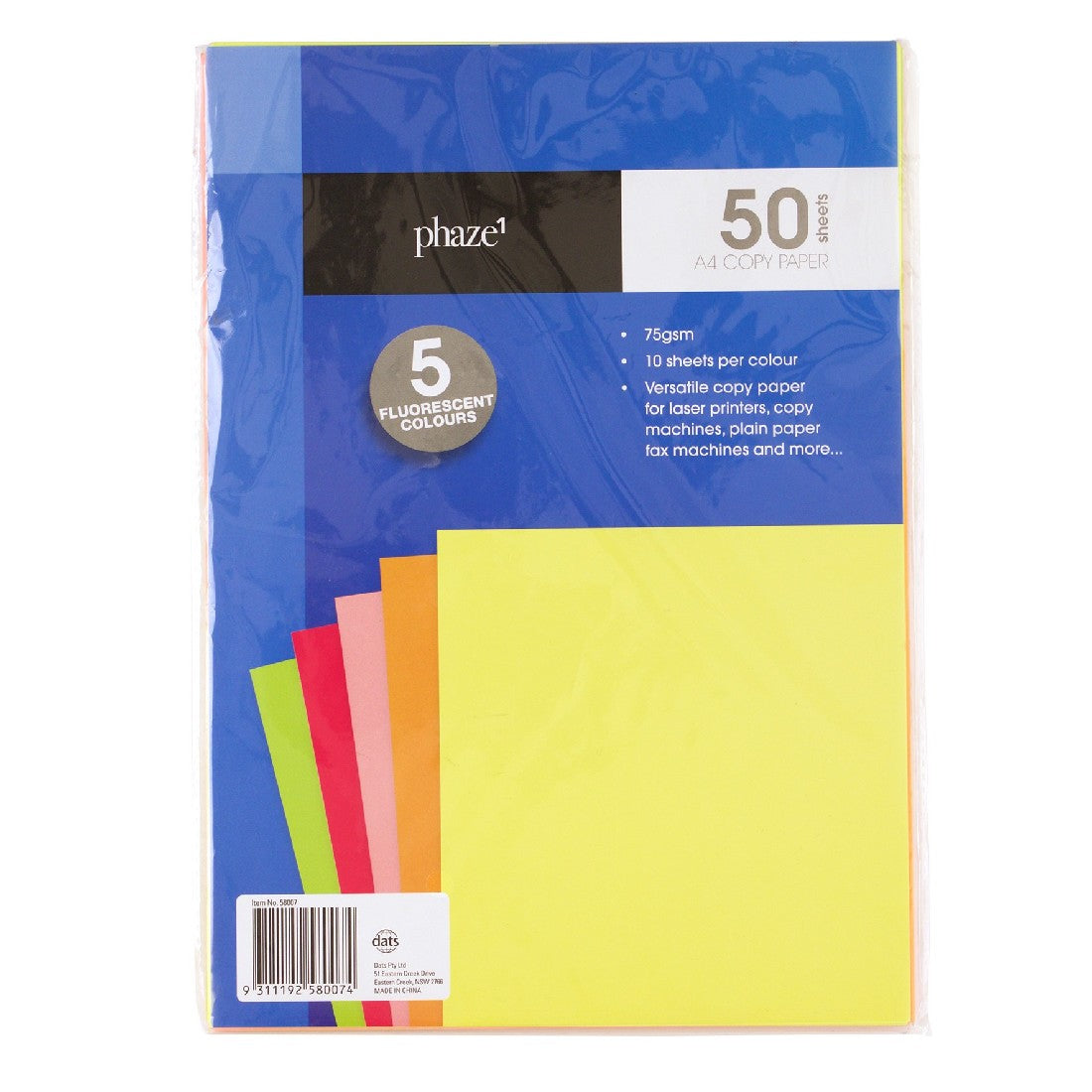 Copy Paper A4 Fluro 50 Sheets