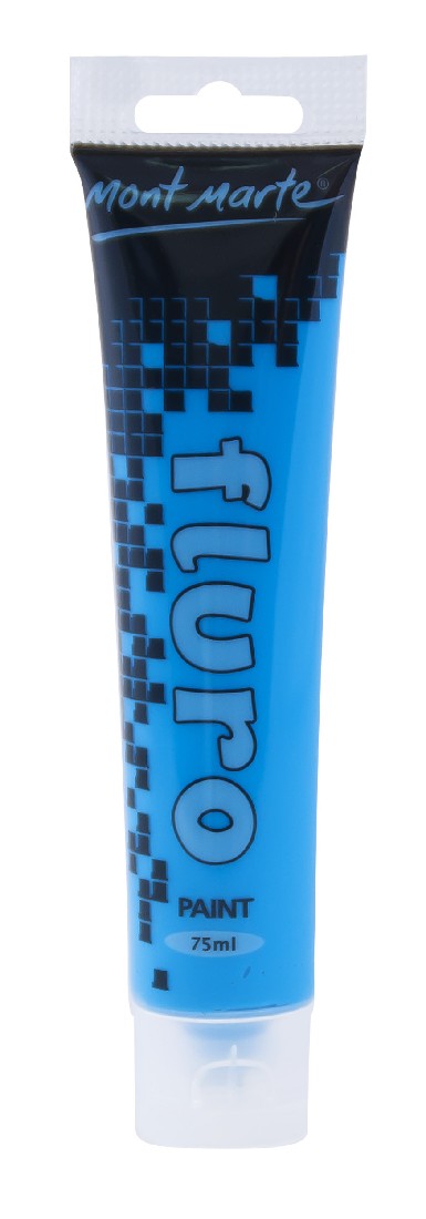M.M. FLURO ACRYLIC PAINT 75ML - BLUE