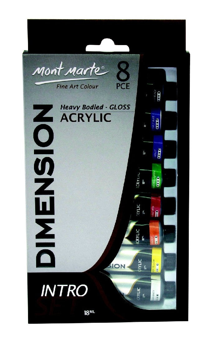 M.M. DIMENSION ACRYLIC INTRO SET 8PCE X 18ML