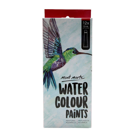 M.M. WATERCOLOUR PAINTS 12PCEX12ML